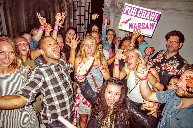 #1 Pub Crawl Warsaw with Optional Premium 1 Hour Open Bar - Meeting the group on Chmielna Street at 8 p.m.