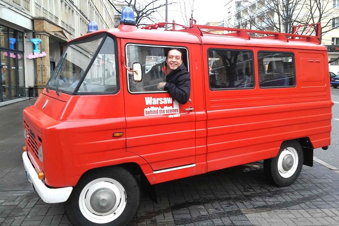 Best of Warsaw - private tour by retro minibus with hotel pickup - The Barbican and the story of rebuilding