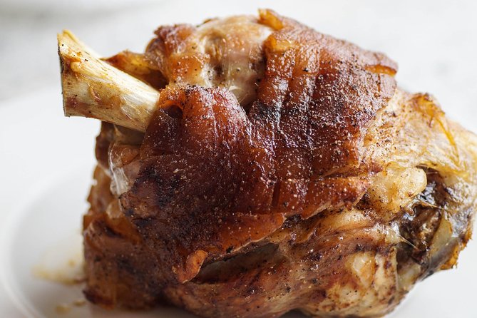 Brewery Dinner -center of Krakow - The beer-marinated pork knuckle
