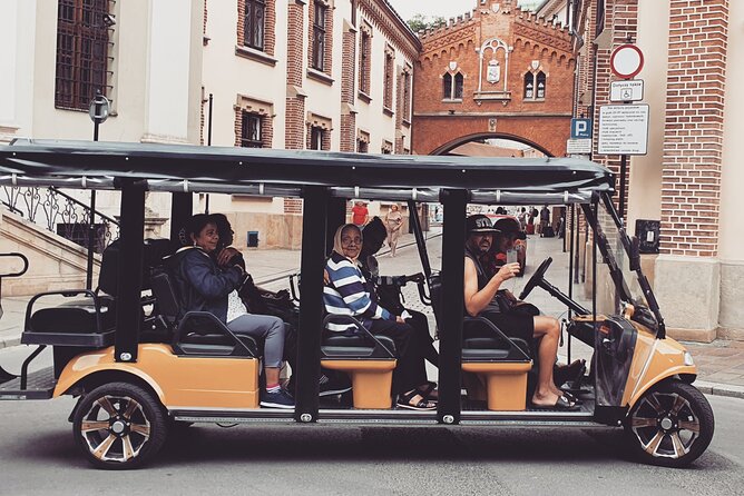 Cracow guided Full tour by Golf Cart-Family Discount - Schindler’s Factory and the empty chairs of Ghetto Heroes Square