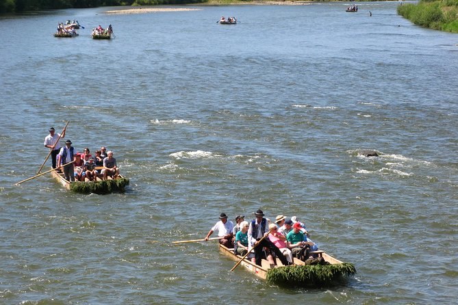 Dunajec River rafting, regular small group tour from Krakow - Boarding the traditional wooden raft