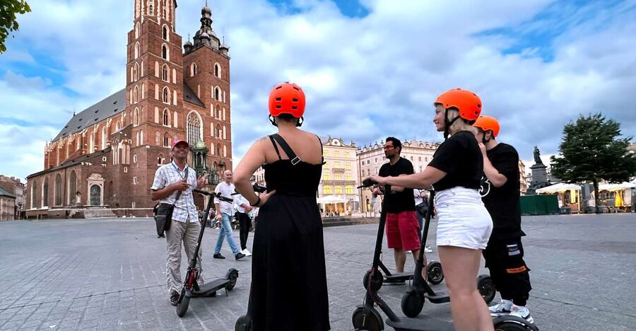 Electric Scooter Tour: Jewish Quarter - 2-Hours of Magic! - Bernatka’s Footbridge and Church on the Rock