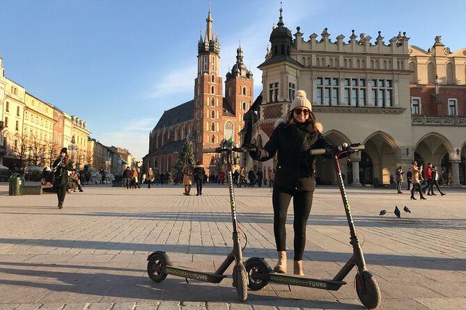 Electric Scooter Tours Kraków - Rynek Główny, the heart of the Old Town
