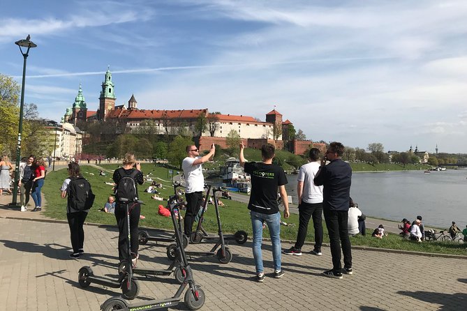 Electric Scooter Tours Kraków - St. Peter and St. Paul, then the Wawel view