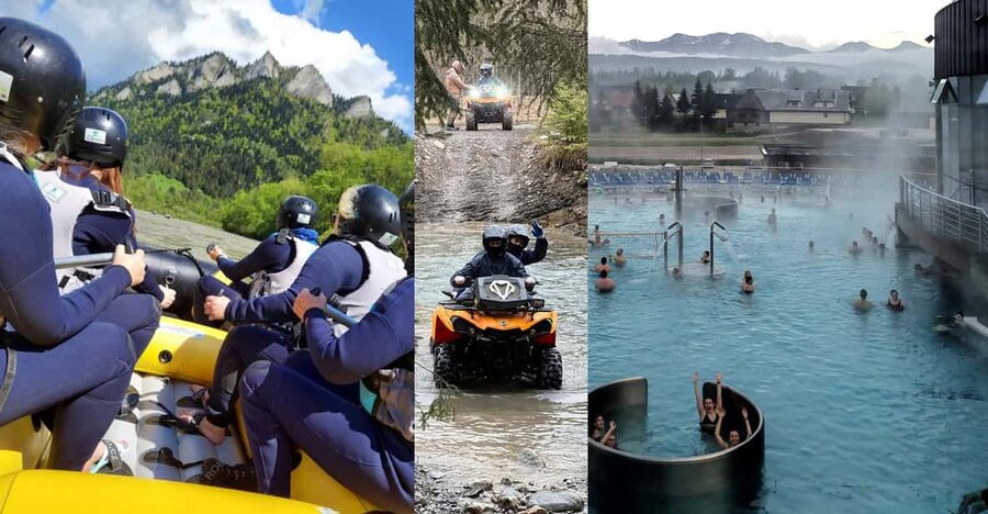 From Krakow: Rafting, Shooting Range & Thermal Baths Tour - Two hours on the Dunajec River