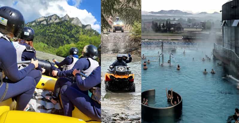 From Krakow: Rafting, Shooting Range & Thermal Baths Tour - Zakopane lunch and a short mountain stop