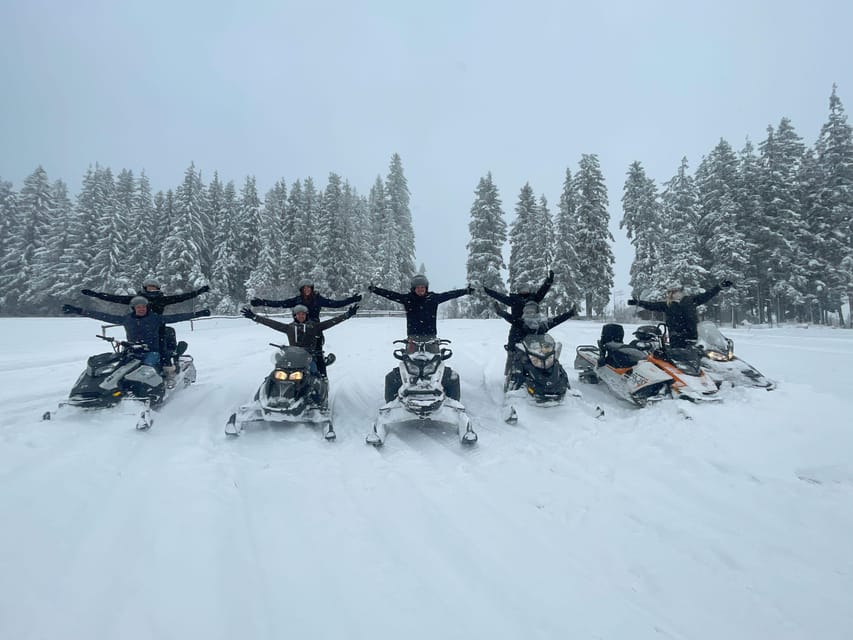 From Krakow: Zakopane Snowmobile NIGHT Ride, Bonfire, - Learning to handle a snowmobile