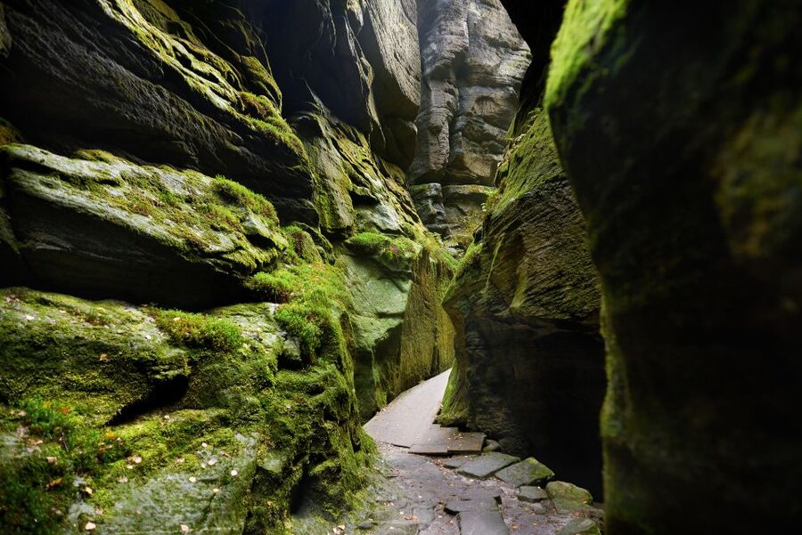From Wroclaw: Hiking Trail in Rock City Adrspach - The Gothic gate and first rock formations