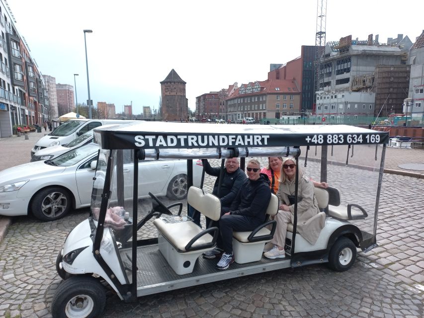 Gdansk: City Sightseeing Tour by Golf Cart/Buggy Guided Tour - The Motława river and the Great Harbor Crane