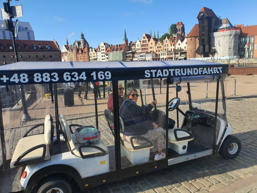 Gdansk: City Sightseeing Tour by Golf Cart/Buggy Guided Tour - The finish at Neptune’s Fountain