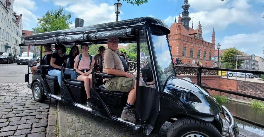 Gdansk: City Sightseeing Tour by Golf Cart LIVE GUIDE 60 min - Market halls, Lawendowa, and St. Mary’s Church