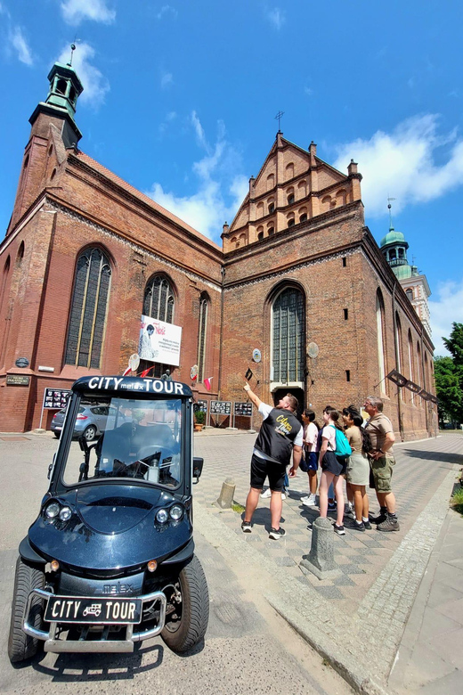 Gdansk: City Sightseeing Tour by Golf Cart LIVE GUIDE 60 min - The Polish Post Office and the difficult story of WWII