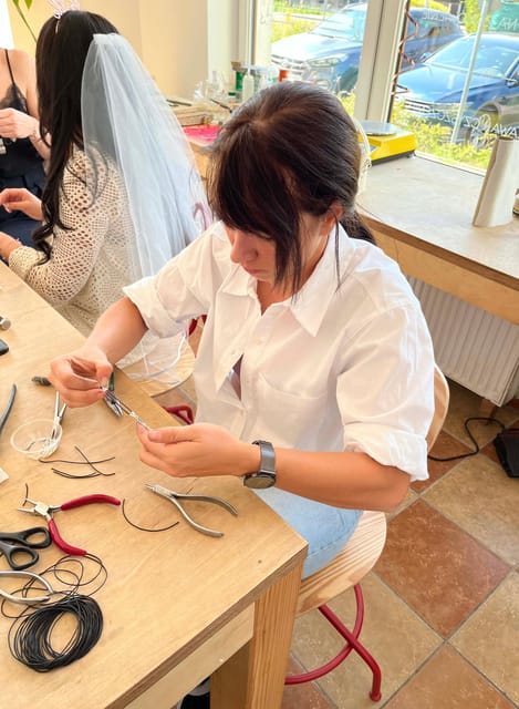 Gdansk: Jewelry Making Workshop with Amber - Guidance from Kacper and the workshop team