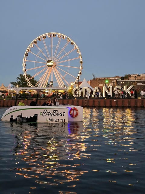 Gdańsk: Motława River Eco Cruise at Sunset with Prosecco - Finding Boat & Bike at the Motława marina
