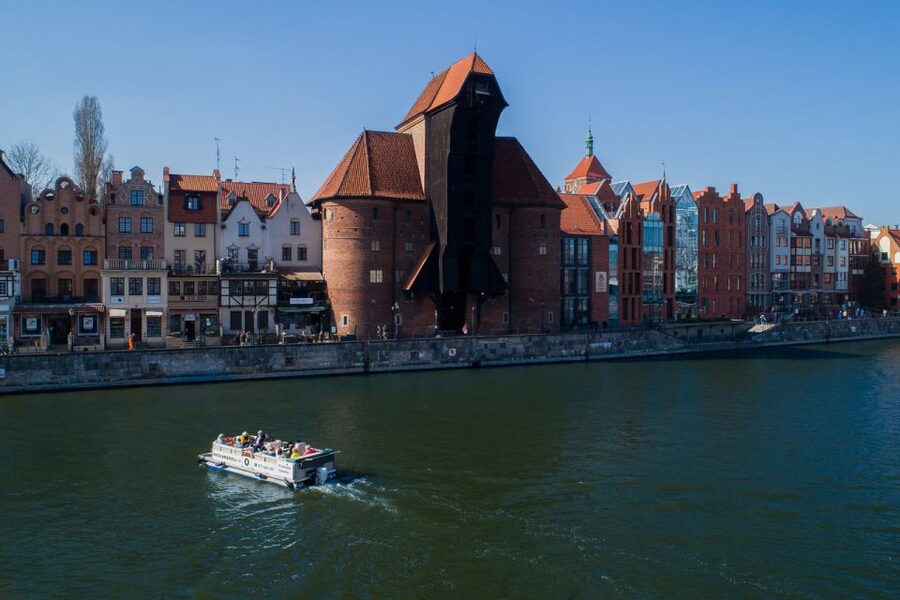 Gdańsk: Motlawa River Sightseeing Catamaran Cruise - Brabank and the city’s newer waterfront