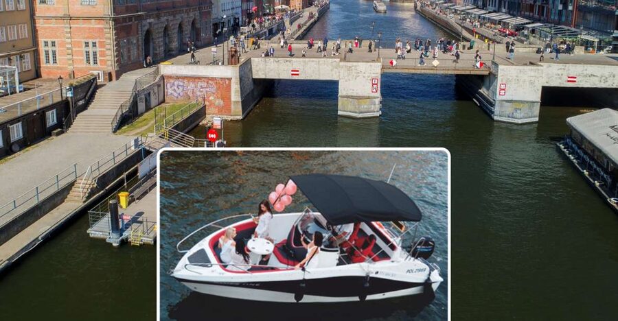 Gdańsk: Motlawa River Yacht Cruise - Fish Market, Brabank, and the working river