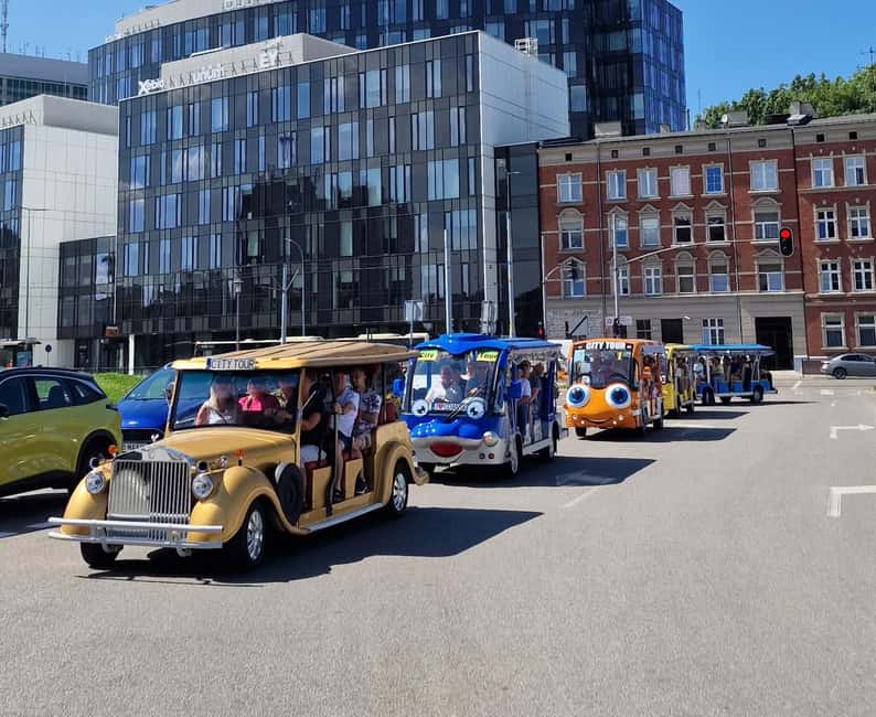 Gdansk:Private Beer City Tour Sightseeing By Golf Cart - Railway Station, mills, markets, and Gradowa Hill