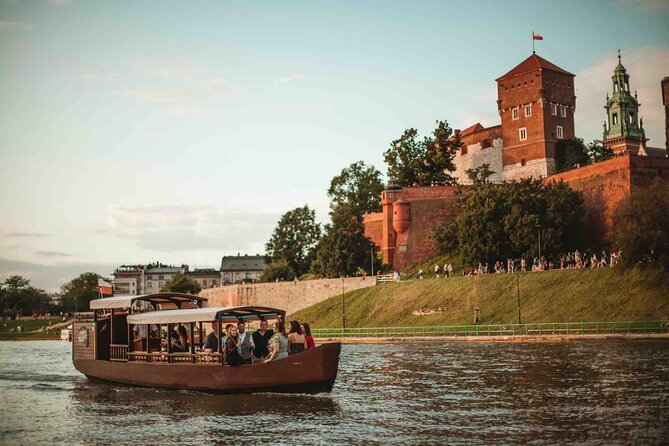 Gondola cruise The Vistula River Krakow private tour up to 12 person - Wawel Castle begins the river story