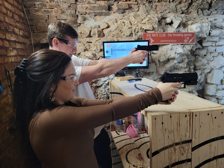 Krakow: Axe Mate Club Shooting Range Entry Ticket - Trying the CZ 75 P-07 Duty-style pistol