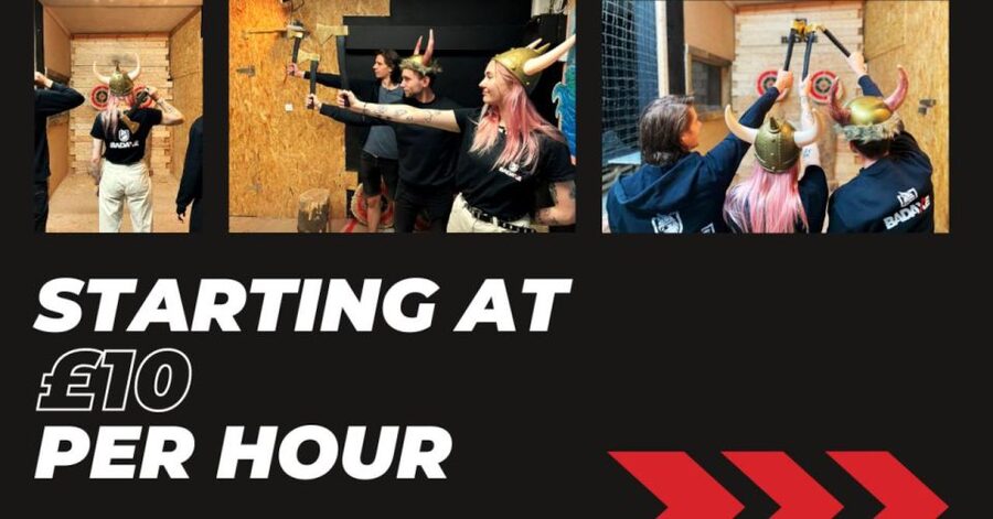 Krakow: Axe Throwing Fun - Trick shots and Viking props
