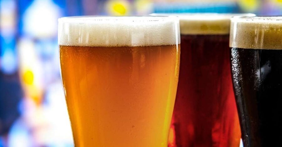 Krakow beer review with a local guide - Eight glasses, several sides of Polish beer