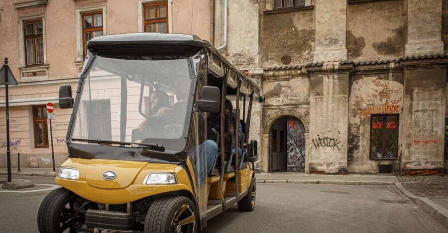 Krakow: City Tour Golf Cart & Schindler's Factory Guide Tour - Old Town sights, from Matejko Square to Planty Park