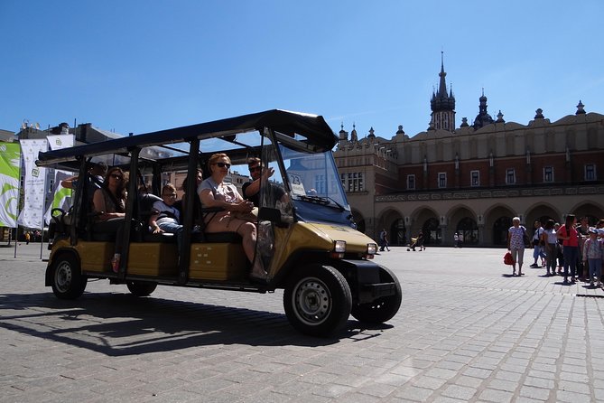 Krakow Grand City Tour by golf cart - All 3 districts - Audio commentary, guides, and seat selection