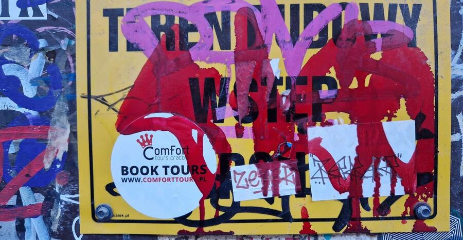 Krakow: Private walking tour on the trail of street art - Podgórze, Blu, and murals with darker ideas
