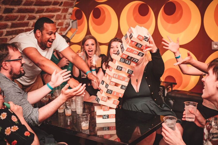 Krakow: Pub Crawl with 1 Hour of Unlimited Alcoholic Drinks - Beer pong, flip cup, and the magic show