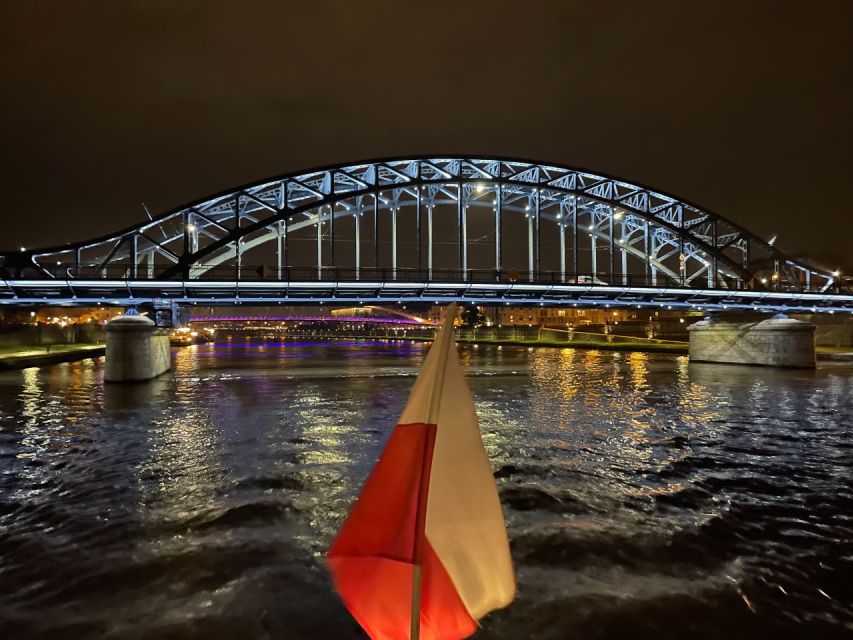 Krakow: Vistula Night Cruise by Gondola w/ Audio Commentary - Starting in Kazimierz at the Mauretania Barge