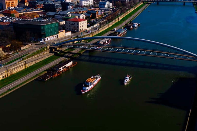 Krakow: Vistula River Sightseeing Cruise with Audio Guide - Father Bernatek’s Bridge and Kazimierz