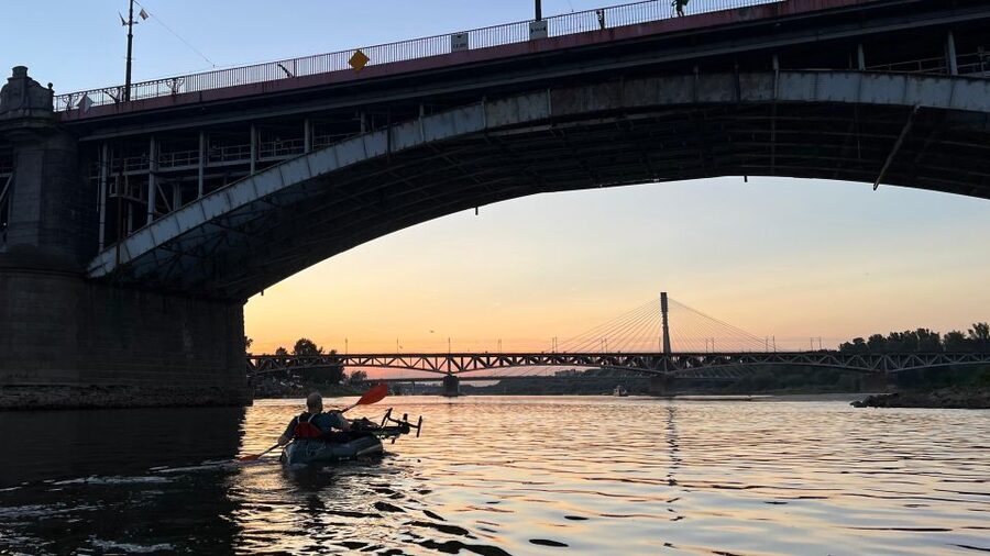 Packrafting kayaking guided tour Vistula river Warsaw Poland - Going With the Vistula’s Flow