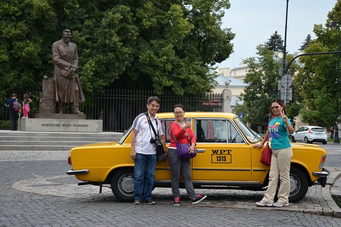 Private Tour: Warsaw City Sightseeing by Retro Fiat - Constitution Square and MDM: communist Warsaw with context