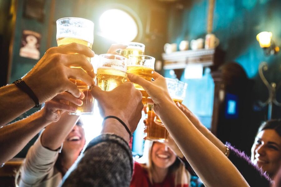 Sopot: Private Polish Beer Tasting Tour - The first pub: Polish appetizers with the opening beers