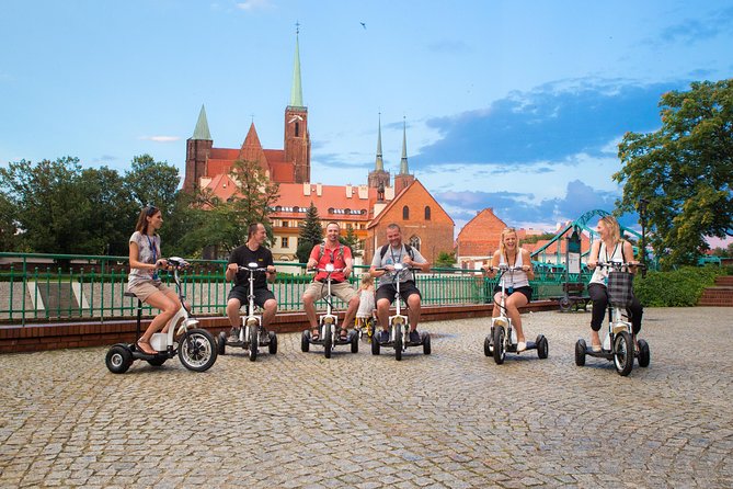 The Grand E-Scooter (3 wheeler) Tour of Wroclaw - everyday tour at 9:30 am - What makes this Wrocław tour worth considering