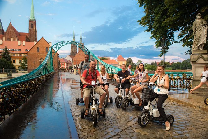 The Grand E-Scooter (3 wheeler) Tour of Wroclaw - everyday tour at 9:30 am - A fast, friendly way to get your Wrocław bearings