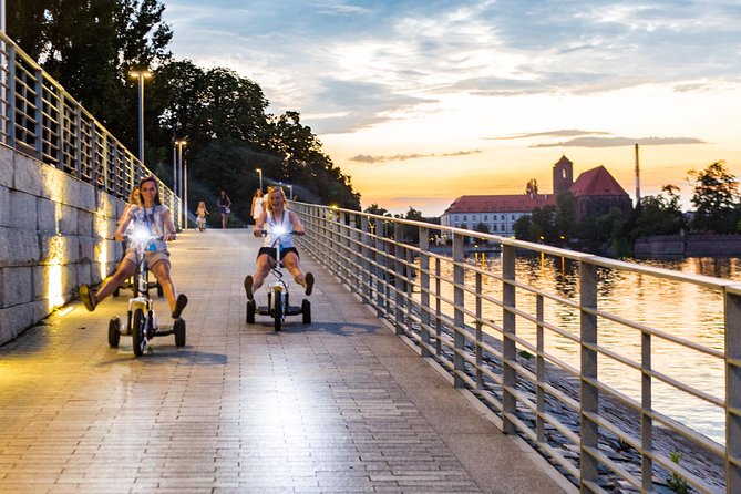 The Grand E-Scooter (3 wheeler) Tour of Wroclaw - everyday tour at 9:30 am - Centennial Hall and Pergola, the tour’s eastern highlight