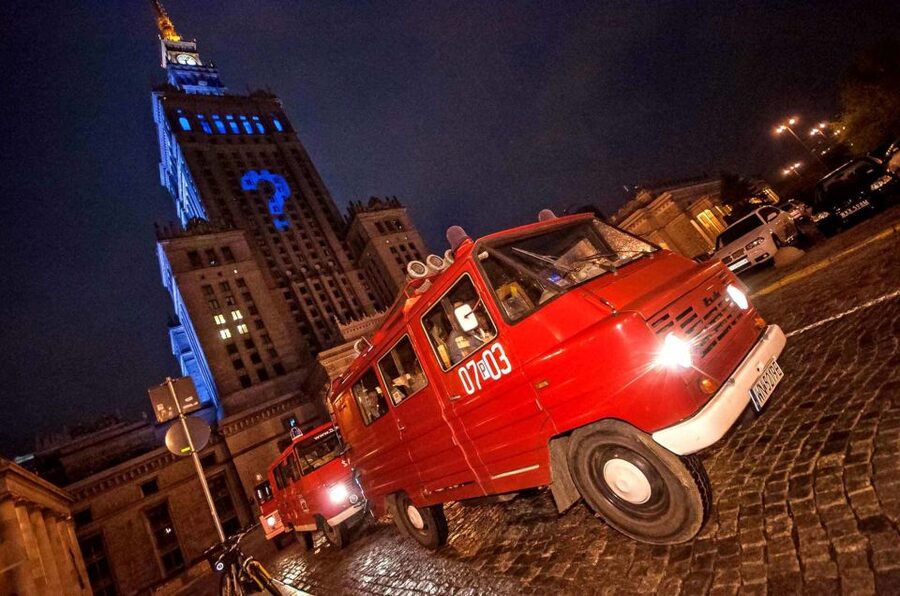 Warsaw: Evening History and Pubs Tour by Retro Minibus - The former Communist Party headquarters