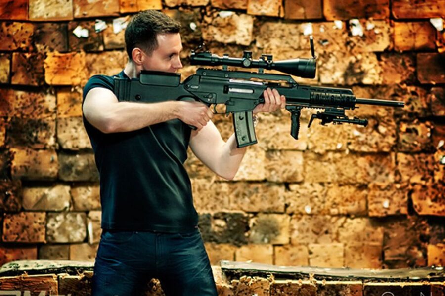 Warsaw: Gun Shooting Experience with Transfers - The safety briefing sets the tone