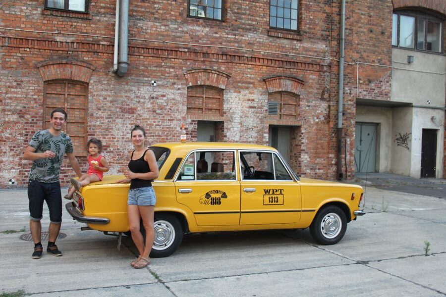 Warsaw: Historic Private Tour in Retro Fiat - Walking through the remains of the Jewish ghetto