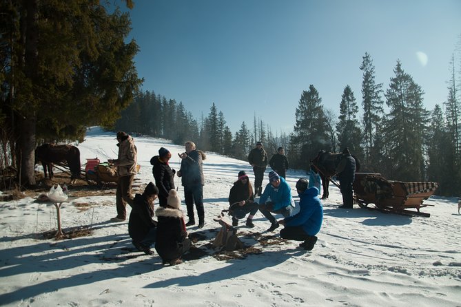 Zakopane and Horse Sleigh Ride in the countryside, private tour from Krakow - Chochołów and the wooden highland tradition